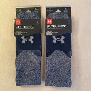 2 pair Under Armour crew socks